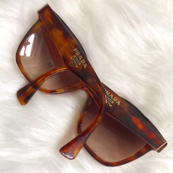 Prada Sunglasses glasses brown tortoise SPR20P 56 19 NAK-6S1 140 3N - Picture 1 of 10